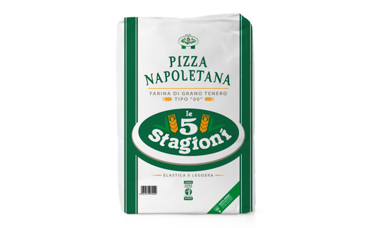 Farine à pizza 5 Stagioni Napoletana Verde Type 00 W280 - Sac de 10kg