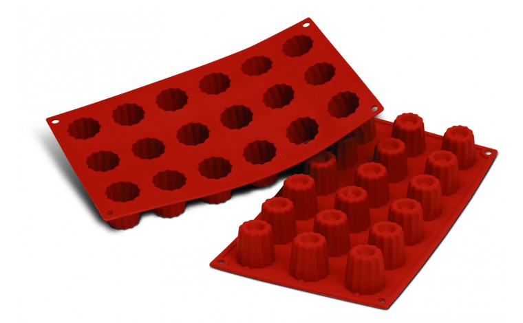 Moule silicone 18 mini cannelés Bordelais