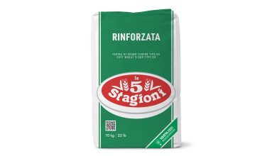 Farine à pizza professionnelle 5 Stagioni Verte type 00 Rinforzato W250 - Sac de 10kg