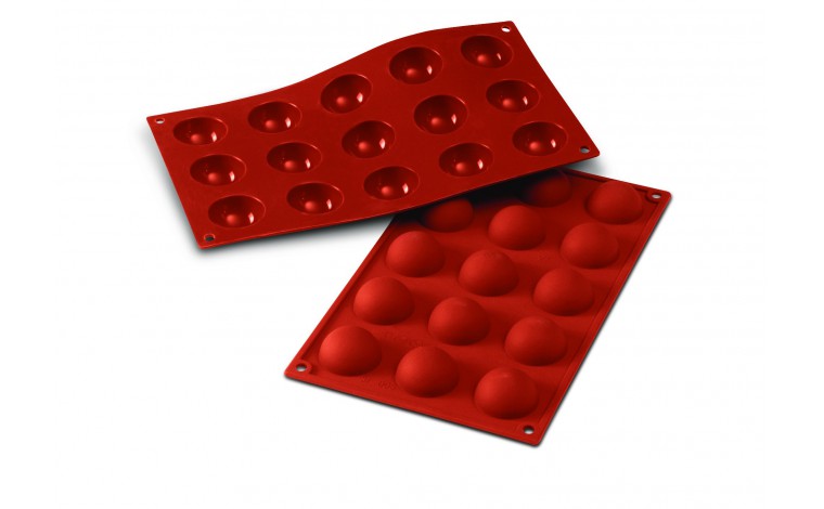 Silicone mould 15 half spheres