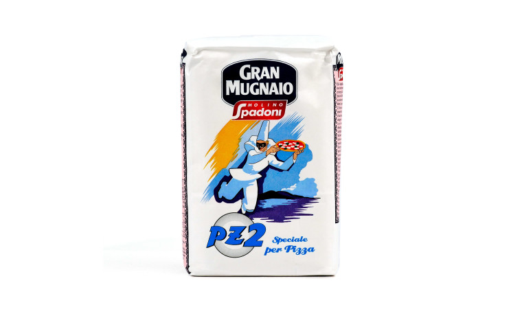 Farine italienne Spadoni PZ2 pour pizza type 00 W200, levage 4 à 6 h - Sac de 5kg