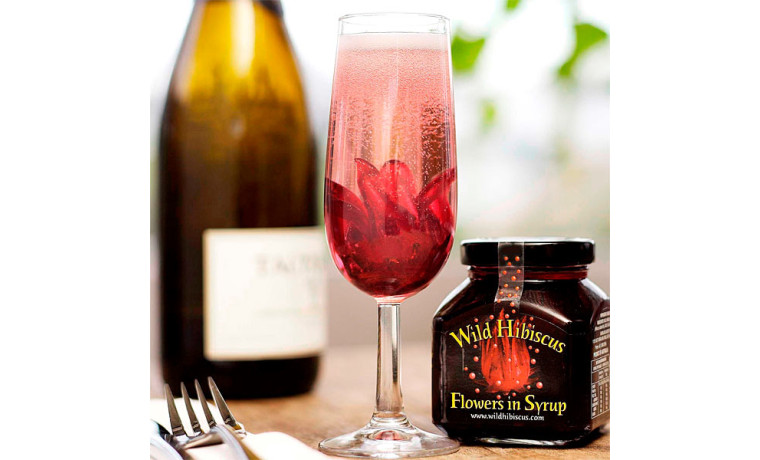 Fleurs d’hibiscus au sirop Wild Hibiscus - Pot de 1.1kg (environ 50 fleurs)