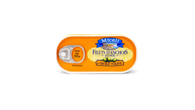 Filets d’anchois allongés à l’huile d’olive pour la cuisine professionnelle - Bocal à levier 430g