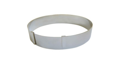 Cercle à pâtisserie extensible en inox à ressort (professionnel) - Le cercle