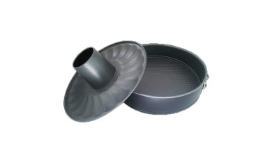 Moule à manqué et moule savarin démontable en acier - Moule diamètre 26cm