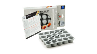 Moule à mini canelés en Elastomoule pour la pâtisserie professionnelle - Moule 20 minis-canelés
