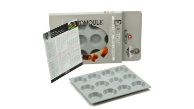 Moule à mini tartelettes Elastomoule pour la cuisine professionnelle - Moule 12 minis-tartelettes