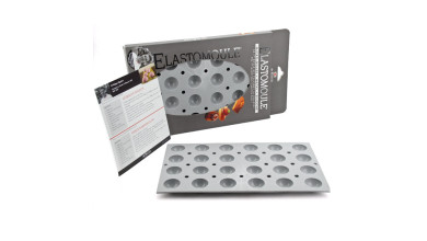 Moule mini demi-sphères Elastomoule - Plaque 24 mini demi-sphères
