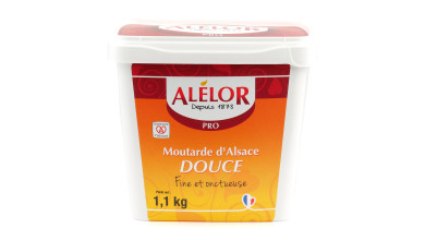 Moutarde douce d’Alsace en seau pour professionnels - Seau de 1,1kg