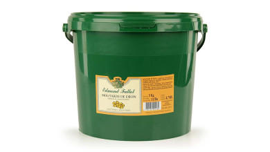 Moutarde de Dijon en seau de 5 kg, idéale pour les professionnels en cuisine et en restauration. - Seau 5kg