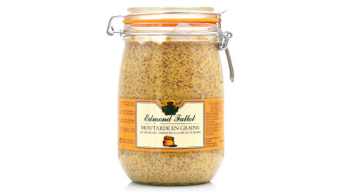 Moutarde en grains Edmond Fallot en bocal Le Parfait – 1 kg - Bocal Le Parfait de 1kg