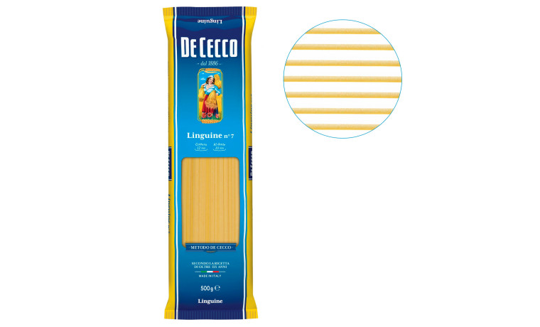 Linguine n°7 De Cecco pour la cuisine professionnelle - Sac Food Service 3kg