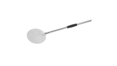 Petite pelle à pizza à retourner en acier aluminisé, Ø 20 cm, manche 120 cm - La pelle
