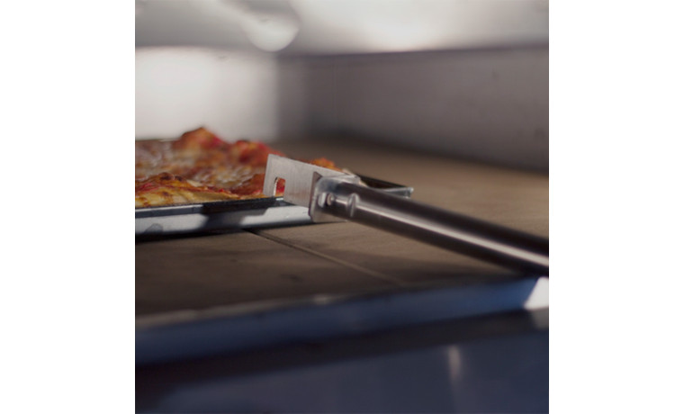 Pince réglable en inox avec manche de 30 cm pour plaque de cuisson — idéale en cuisine professionnelle - La pince