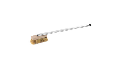 Brosse en laiton pour four à pizza, tête orientable, manche 60 cm - La brosse