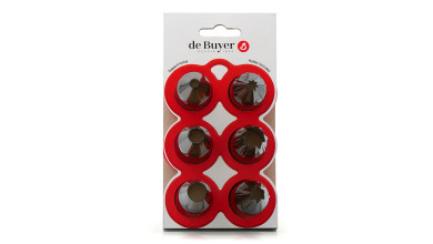 Coffret de 6 douilles assorties en tritan pour la cuisine professionnelle et la préparation de vos desserts glacés - 6 douilles