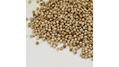 Poivre blanc fumé de Penja (Cameroun) pour cuisine professionnelle - Sachet de 500g
