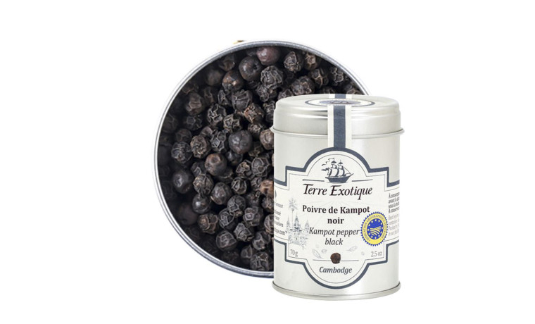 Poivre noir de Kampot IGP (cuisine professionnelle) - Sachet de 1kg