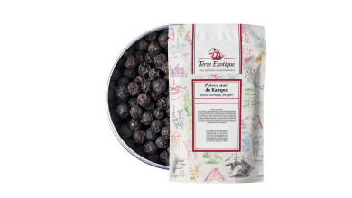 Poivre noir de Kampot IGP (cuisine professionnelle) - Sachet de 1kg