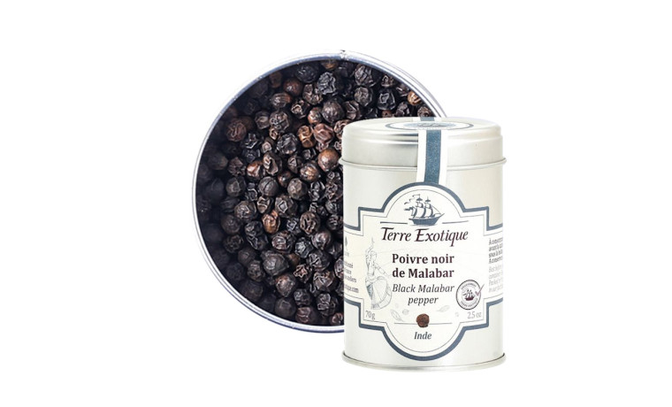 Poivre noir de Malabar pour cuisine professionnelle - Sachet de 1kg