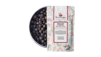 Poivre noir de Malabar pour cuisine professionnelle - Sachet de 1kg
