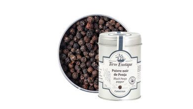 Poivre noir de Penja – Cameroun, pour la cuisine professionnelle et l’assaisonnement de vos préparations - Sachet de 250g