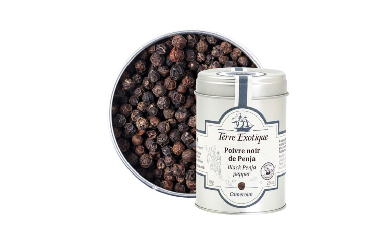 Poivre noir de Penja – Cameroun, pour la cuisine professionnelle et l’assaisonnement de vos préparations - Sachet de 250g