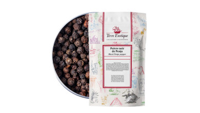 Poivre noir de Penja – Cameroun, pour la cuisine professionnelle et l’assaisonnement de vos préparations - Sachet de 250g