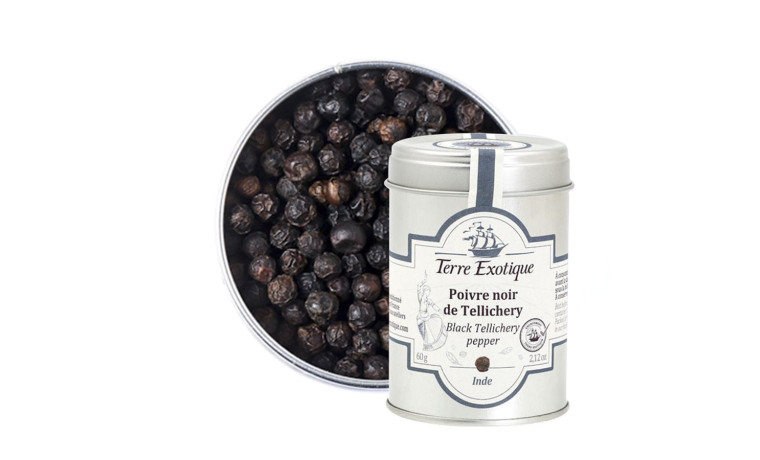 Poivre noir de Tellicherry (spécialité cuisine professionnelle) - Sachet de 1kg