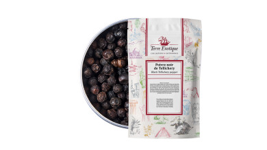 Poivre noir de Tellicherry (spécialité cuisine professionnelle) - Sachet de 1kg