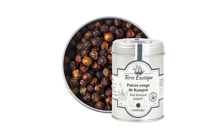 Poivre rouge de Kampot pour cuisine professionnelle (CH R) - Sachet de 250g