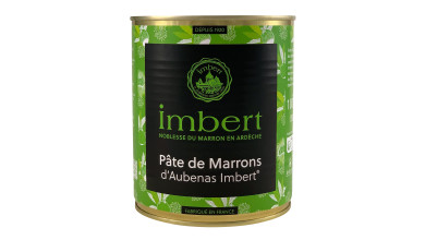 Pâte de marrons 60% d’Aubenas Imber – conditionnement en gros pour professionnels - Boite 4/4 - 1kg