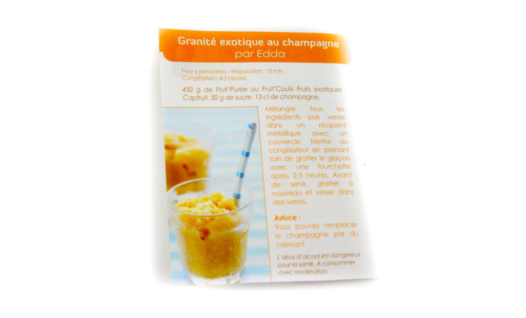 Purée de framboise pour glace et desserts professionnels - Poche de 1kg