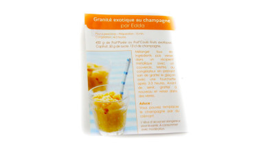 Purée de mangue Alphonso pour la préparation de desserts glacés et recettes de cuisine professionnelle - Poche 1kg