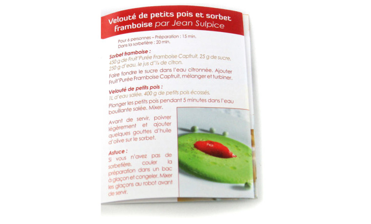 Purée de mangue Alphonso pour la préparation de desserts glacés et recettes de cuisine professionnelle - Poche 1kg