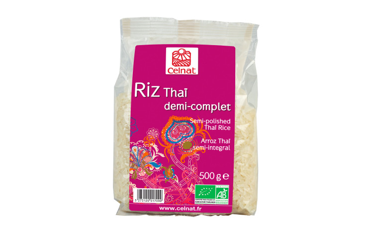 Riz Thaï demi-complet bio - Sac de 3kg