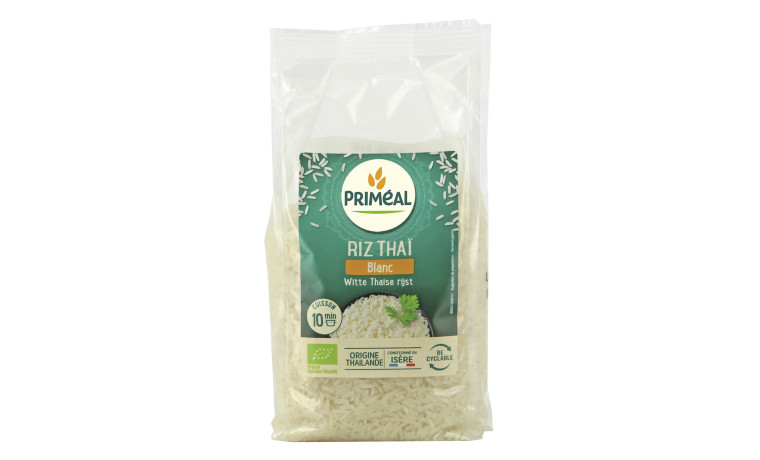 Riz thaï blanc bio pour professionnels de la cuisine, idéal pour préparer des plats savoureux au quotidien. - Sac 5kg
