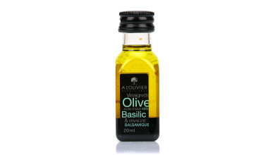 Mignonnette de vinaigrette à l’huile d’olive, basilic et vinaigre balsamique - Mignonnette de 20ml