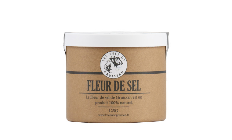 Fleur de sel de Gruissan en Méditerranée - Tube cartonné de 500g