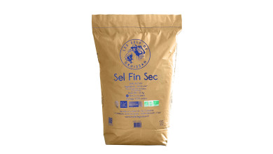 Sac de 25 kg de sel fin bio de Gruissan pour la cuisine professionnelle et la production glace - Sac de 25kg
