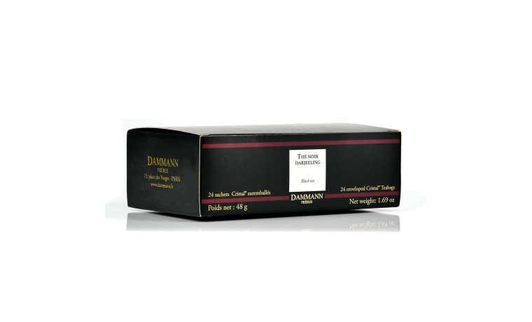 Thé Darjeeling en sachets cristal – Dammann Frères - Boite 50 sachets cristal