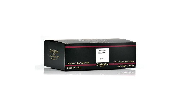 Thé noir Breakfast en sachets cristal – Dammann Frères - Boite 50 sachets cristal