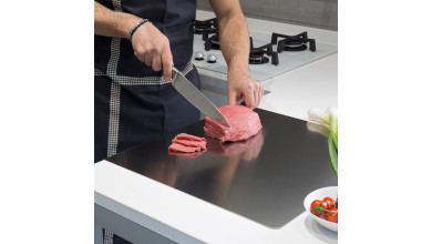 Planche inox professionnelle pour préparation pizza, pain et pâtisserie – 49 x 47 x 2 cm - La planche
