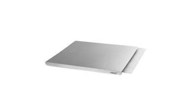 Planche inox professionnelle pour préparation pizza, pain et pâtisserie – 49 x 47 x 2 cm - La planche