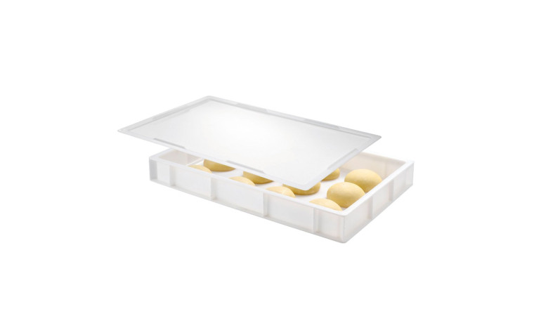 Couvercle blanc pour bacs à pâtons 600 x 400 x 25 mm - Gilac - Le couvercle (600 x 400 x 25 mm)