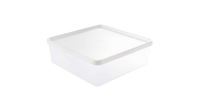 Boîte transparente hermétique 2,5 L avec couvercle - La boîte de 2.5L