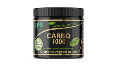 Charbon alimentaire activé en poudre Carbo 1000 (pour usage professionnel) - Pot de 150 g