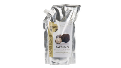 Doypack de Tartufata – Sauce de champignons aromatisée à la truffe d’été, conditionnement en gros - Doypack de 750g