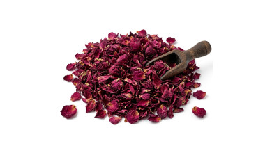 Pétales de rose de Damas séchés – gros conditionnement - Sac de 500g