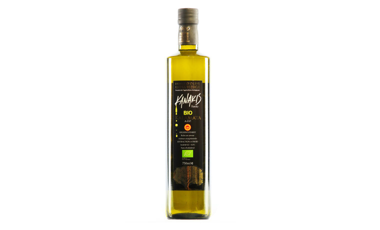Huile d'olive bio grecque Kanakis - AOP Kalamata - Bidon de 3L
